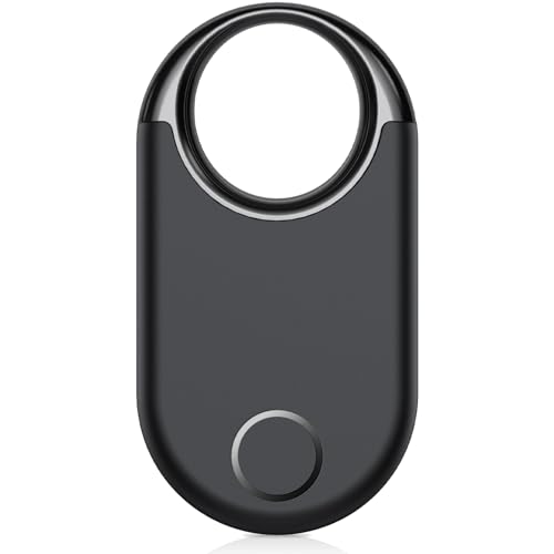 Image of Hendari Air Tracker Tag (iOS Only) Pack of 1, Black | Bluetooth Tracker and Item Finder Work with Apple Find My, 20250520-00