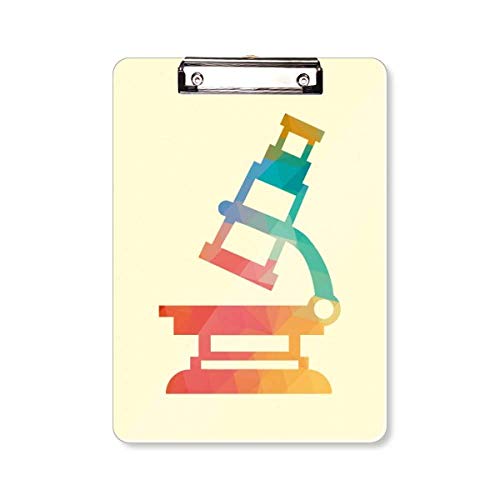 Porte-bloc de qualité supérieure A4 avec imprimé microscope amusant