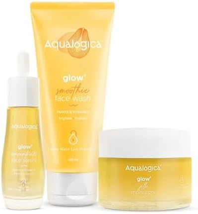 Aqualogica All In One Essentials Kit Face Wash (100g) | Face Serum (3Oml) | Gel Moisturizer (50g)