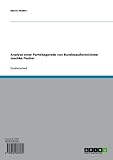  Analyse einer Parteitagsrede von Bundesaußenminister Joschka Fischer