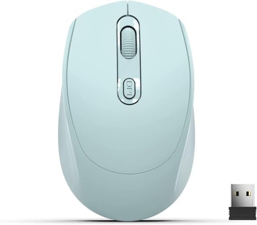 Wireless Mouse for Laptop, 2.4G Wireless Ergonomic Optical Cordless ...