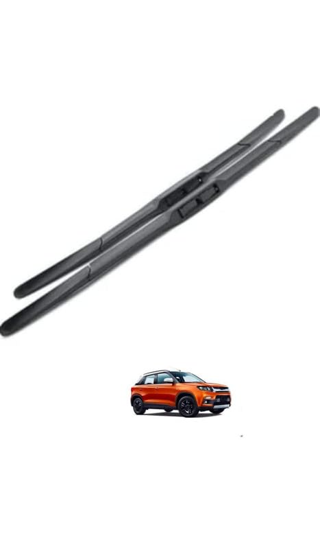 Image of AWB Front Hybrid Wiper Blades Replacement for Maruti Brezza 24 inch+16 inch allroad upto 2016-2021(Pack of 2)