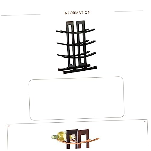 Soporte para botellas de vino de plástico para pared miniatura 7