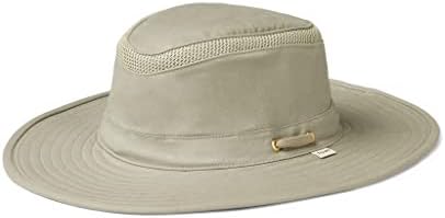Tilley T5MO Organic Cotton Airflo Hat, Khaki With Olive Underbrim, 7 5/8
