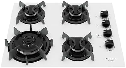 Cooktop 4 Bocas a Gás Itatiaia Itaplus com Tripla Chama e Mesa de...