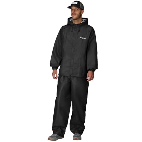 FROGG TOGGS Men’s Pro Lite Rain Suit, Waterproof, Breathable, Dependable Wet Weather Protection