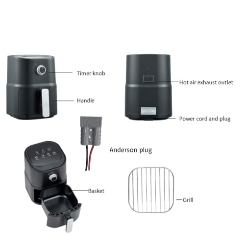 Image of 12V Air Fryer 3.0L Manufacturer Multicooker Roast Bake Lightweight and Portable for Car Kitchen Travel RV Camping (AR-31KD)