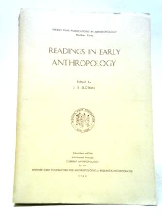 Readings In Early Anthropology book cover