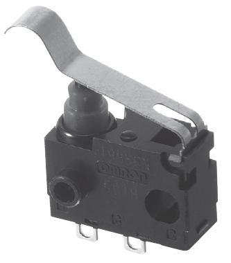 D2QW-C073H, Switch Snap Action N.O. SPST Simulated Roller Leaf Lever Solder 0.1A 30VDC 1.5N Screw Mount (5 Items)