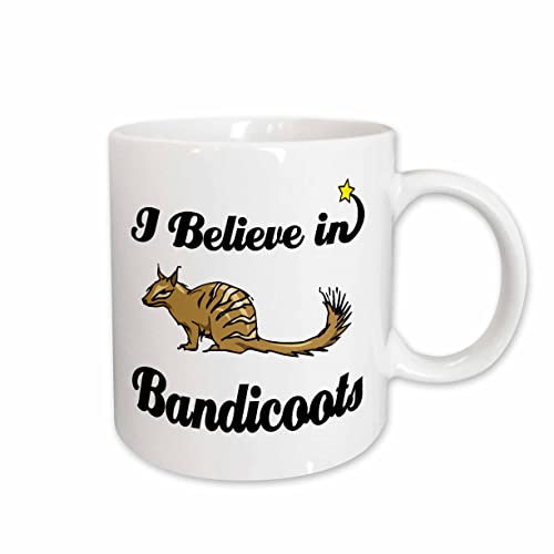 3dRose I Believe In Bandicoots 11oz Mug