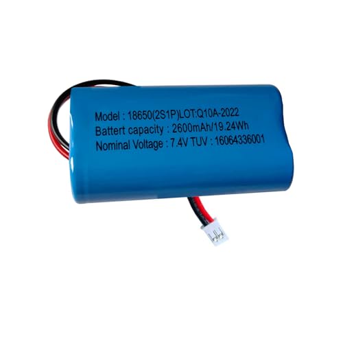 AOLIKES 18650 2s1p 2600mAh 7.4V batería Recargable de Iones de Litio con Conector PH2.0/2p / Celdas 5C / soporta Carga rápida