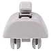 NewYall Pack of 2 Gray Interior Sun Visor Clip Bracket for Audi A6 A7 A8 S6 S7 S8 for VW Passat Polo 2006-2019
