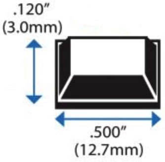Pack of 100 Square Adhesive Bumper Pads (Clear, Black Combo) - Made in USA – ½” Diameter Rubber Feet for Laptops, Electronics, Cutting Boards, Picture Frames, Small Appliances, Glass Tops