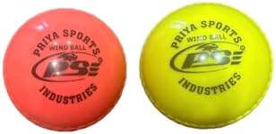 PSE Priya Sports Wind Ball PVC Ball Standard Multi Colour (Pack of 6) (Wind_Ball_Pack_of_2)