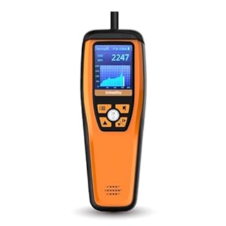 Temtop Monitor di Qualità dell'aria per Particelle PM2,5 PM10 CO2, Temperatura Umidità Impostabile, Registrazione Allarme Audio Curva Calibrazione Facile Display Colorato M2000C 2nd