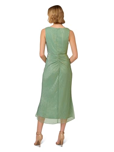 Image of Adrianna Papell Women's Nailhead Crinkle Midi Dress