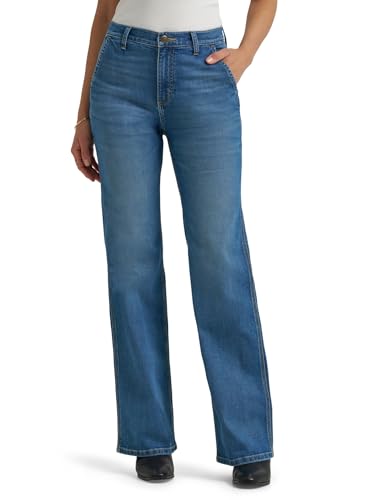 Lee Women's Legendary A-Line Jean, Winter Dew, 12