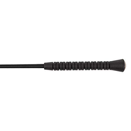 Huntley Equestrian Rubber Handle Jumping Bat Beautifully Crafted in England - Black - Rubber Handle - 18\" Inch
