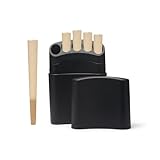 King Smoke Flask, Pre Roll Case, Smell Proof Container Box for King Cones Rolling Papers. Holds 5 Pre Rolled Cones. Cigarette Case Cigar Holder. Smoking Accessories