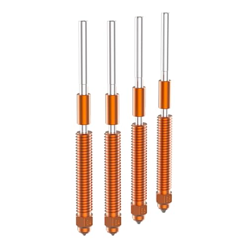 Creality K2 Plus Quick-Swap Nozzle Kit 4-Pack for K2/K2 Plus/Creality Hi Includes 0.4mm x2 0.6mm 0.8mm Apertures Swift Installation & Upgraded Material