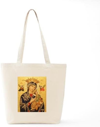 Miniatura 6 de CafePress Our Lady Of Perpetual Help - Bolsa de mano de lona natural bolsa de compras reutilizable