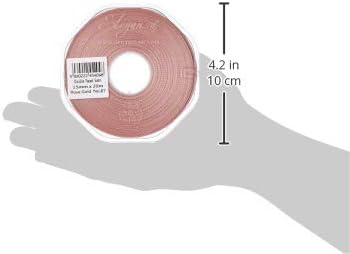 ELEGANZA 15 mm x 20 m Premium Quality Ribbon, Satin, Rose Gold, 11 x 11 x 2 cm - Image 5