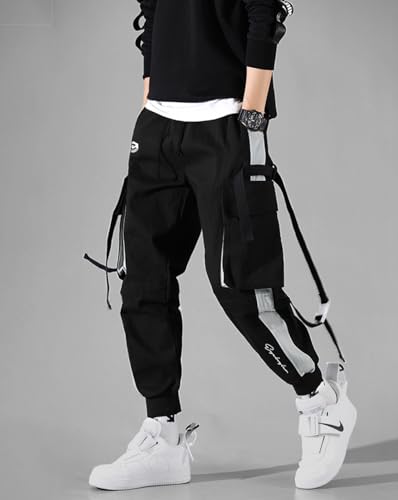 Image of Noble Monk Men's Loose Mid Rise Track Pant | Stylish Track Pants | Cargo Pockets |Baggy Fit Jogger's