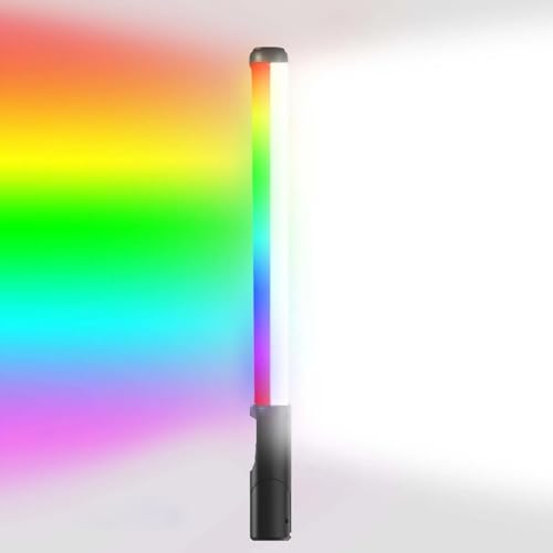 18W LED Video Light, RGB Handheld Photography Lamp Dual Side Luminescence Stick Light Portable LED Wand with 5000mAh Battery Built in 2500K to 9000K, 21 Light Effect Modes