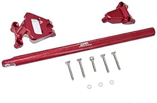 Aluminum Center Brace Bar & Mount For 1/10 Traxxas HOSS 4X4 VXL 90076-4 - 11Pc Set Red