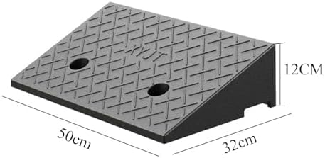 50cm Heavy-Duty Thickened Solid Rubber Triangular Pad, Wear-Resistant Curb Climber, Pressure-Resistant Step Support for Outdoor Safety