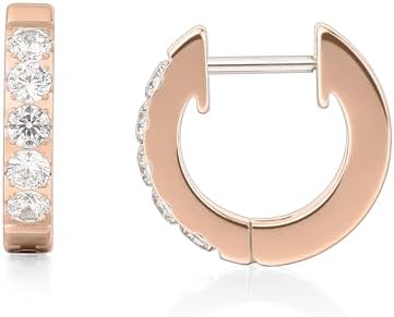 （07:30時点） Limerencia 医療用チタン フープ ピアスつけっぱなし 内径10 mm 金属アレルギー対応 ピアス ユニセックス ファースト セカンド ピアス輝くジルコニア付き