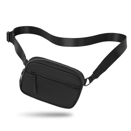 Mini Crossbody Purse for Workout Travel with Adjustable Strap, Black2