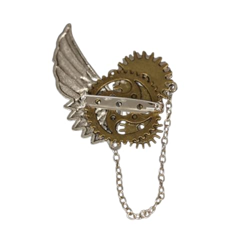 Épingle à revers Steampunk aux finitions ciselées pour tenue gothique - 3