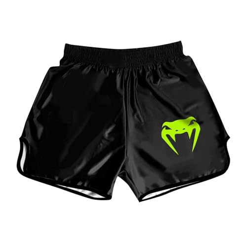 XYYYHTL Muay Thai Pantaloncini Unisex Premium Boxing Short Pantaloncini Corti thaibox Kickboxing Shorts MMA Abbigliamento Training Cage Fighting Grappling Arti Marziali Kickboxing
