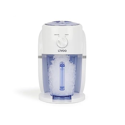 Livoo – Appareil 2 en 11 granités et glace pilée DOM430 – 1,1L, 2 tailles de glace possible, 250g/minutes, 25W