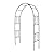 Flohover Iron Pergola Arbor Practical, Garden Arbor Arch, Metal Trellis Archway for Climbing Plants Rose Grape Vines, Pergola Decoration for Backyard Patio Lawn Pathway 7 Ft High x 4.1 Ft Wide