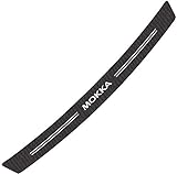 BXYFFF FüR Opel Mokka Auto Kohlefaser HeckstoßStangenschutz, Kofferraum Schutzbrett Verbergen Von Kratzern Schutzleiste Anti-Kratz Heckklappen