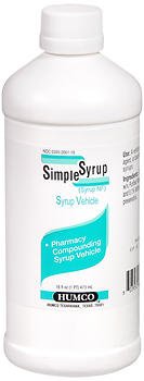 Humco Simple Syrup - 16 oz, Pack of 2