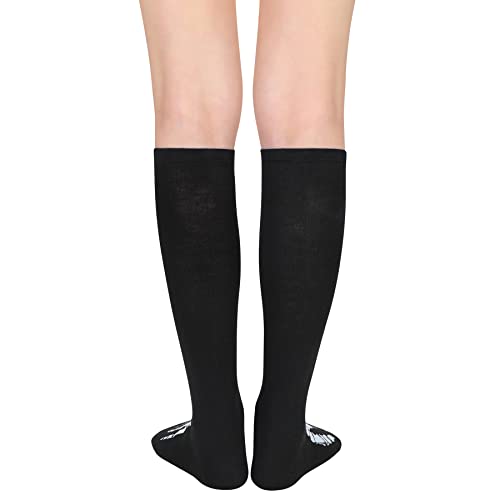 Zando Knee High Socks for Women Athletic Stripes Long Tall Tube Socks Casual Outdoor Sports Knee High Stockings3