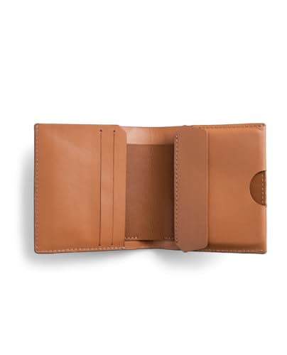 Image of DailyObjects Tan Even Bi-Fold Wallet | Men | Premium Design | Full-Grain Leather | Gents Wallet Branded | Handcrafted | Guys | Card Holder | Dedicated Sleeve | Flap Pocket