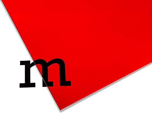 PLEXIGLAS® GS farbig, vielfältig nutzbares und bruchfestes Marken Acrylglas für Lichtobjekte etc., 3 mm dicke PLEXIGLAS® GS Platte in 12 x 25 cm, dunkelrot transparent (3C01)