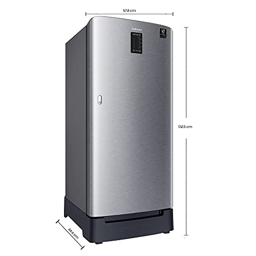 Image of Samsung 198 L 3 Star Inverter Direct Cool Single Door Refrigerator Appliance (RR21A2D2YS8 /HL, Base Stand with Drawer, Digi-Touch Cool, Elegant Inox, Silver)
