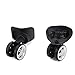 4 Pieces Replacement Luggage Suitcase Wheels Repair Parts Swivel Wheel Black Casters for Travel Box Trolley Suitcase Accessory