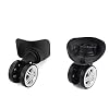 4 Pieces Replacement Luggage Suitcase Wheels Repair Parts Swivel Wheel Black Casters for Travel Box Trolley Suitcase Accessory