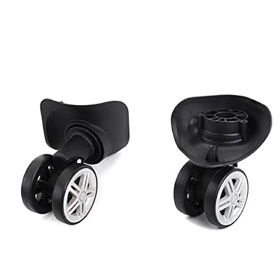 4 Pieces Replacement Luggage Suitcase Wheels Repair Parts Swivel Wheel Black Casters for Travel Box Trolley Suitcase Accessory