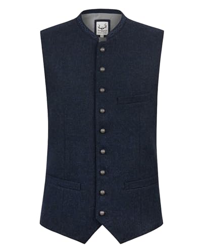 Stockerpoint Devito Herren Trachtenweste, Blau, 52