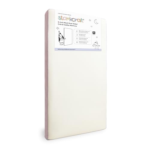 Storkcraft 6-Inch Mesh Grow-with-Me Crib & Toddler Mattress
