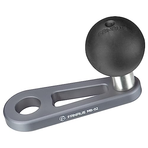 FANAUE base de montage à bille d'un pouce en alliage d'aluminium, compatible avec RAM Mounts. Convient pour une fixation sur un trou de vis de 10mm du...