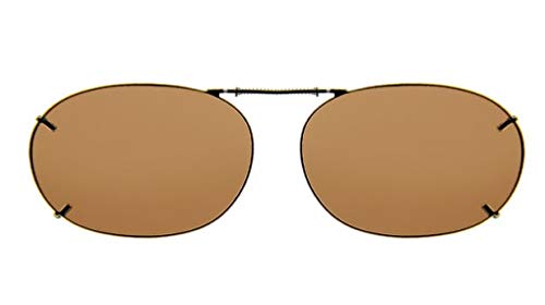 Solar Shield polarized Clipons 52 Rec2 Brown2