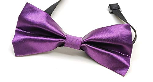Image of JAGMOOLYA Products The Perfect Classic Satin Pre-Tied Bow Tie Formal Solid Tuxedo Bowtie Adjustable Length Many Colors and Styles Bow for Adults and Children
